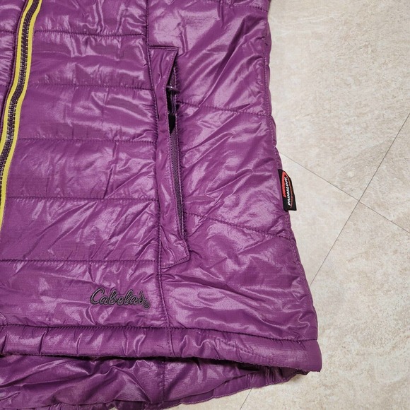 Cabela's Womens S Small Purple Primaloft Insulated Goose Down Puffer Vest Jacket - Picture 3 of 12